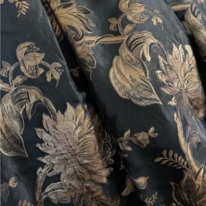 White House Black Market Formal Black & Gold Skirt